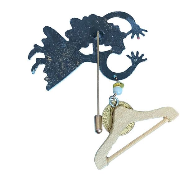 Karen Rossi Stick Pin Fanciful Flights Animal Shopper Character Retired - Picture 2 of 2